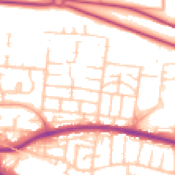 Daytime road noise heatmap for PO6 3RE