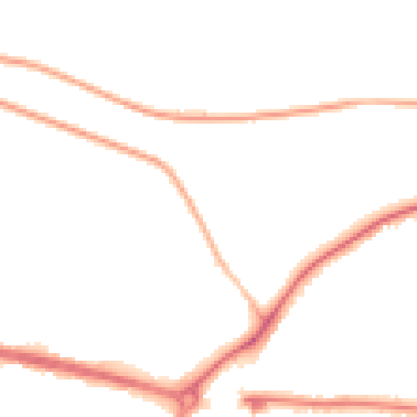Night-time road noise heatmap for PO6 3UD