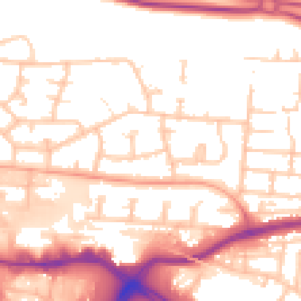 Daytime road noise heatmap for PO6 4AH