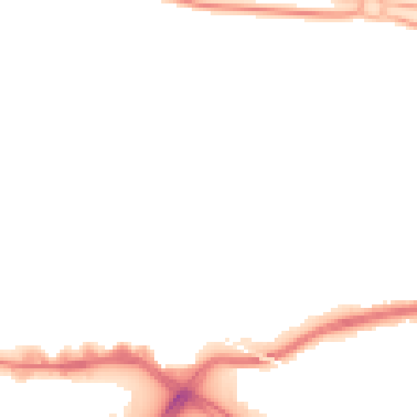 Night-time road noise heatmap for PO6 4AH