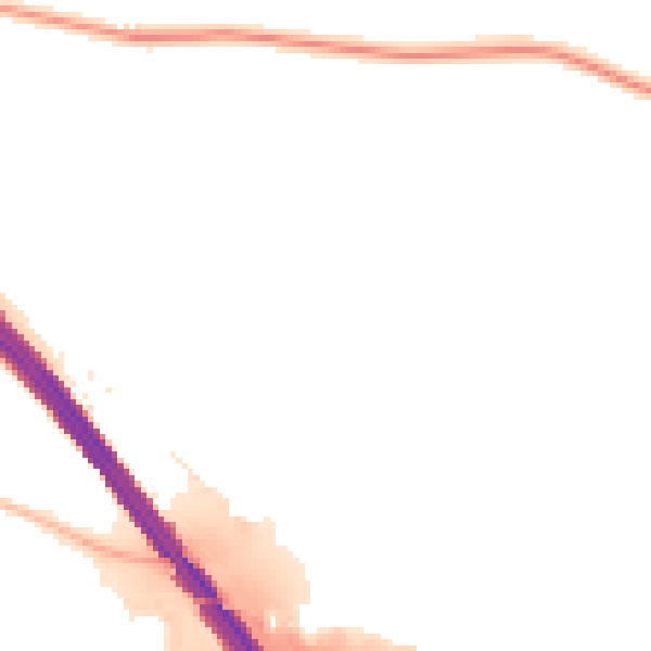 Night-time road noise heatmap for PO6 4DX