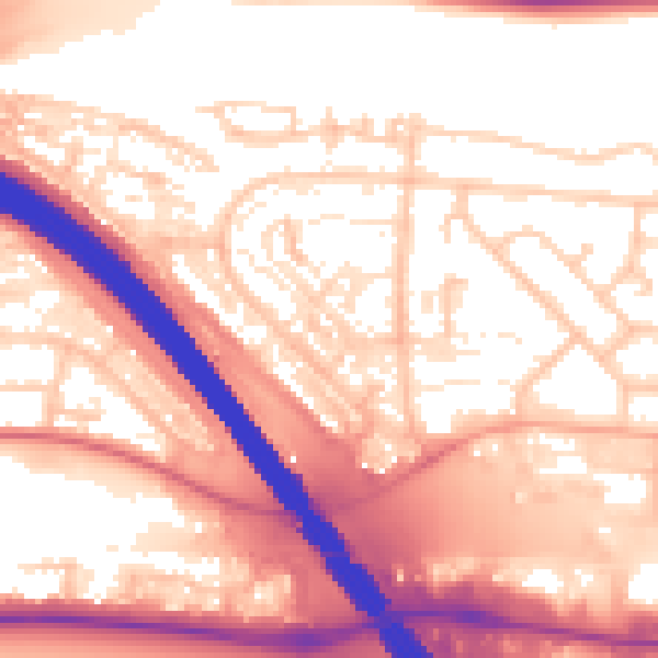 Daytime road noise heatmap for PO6 4ER