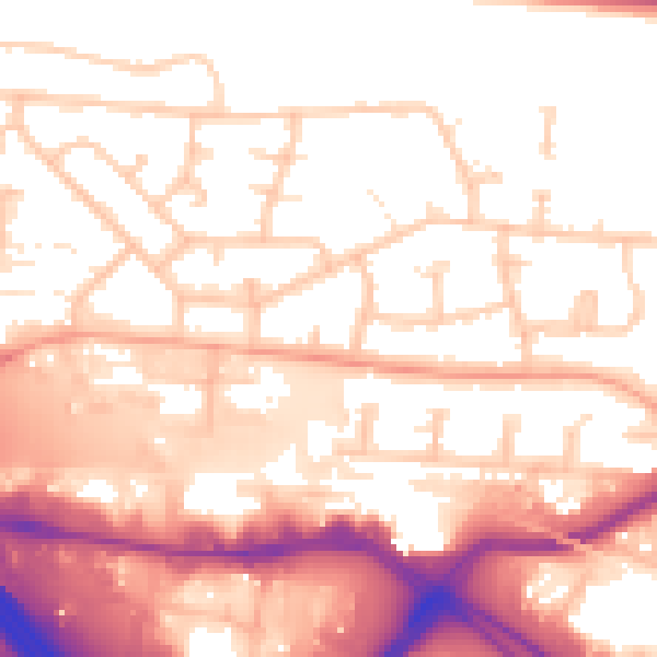 Daytime road noise heatmap for PO6 4HD