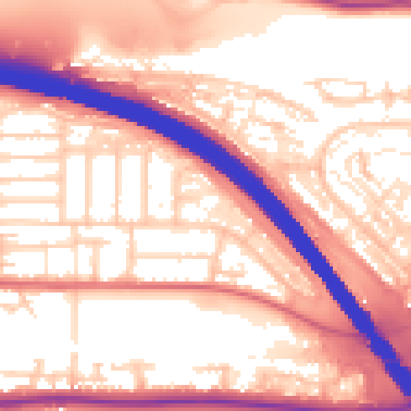 Daytime road noise heatmap for PO6 4JN