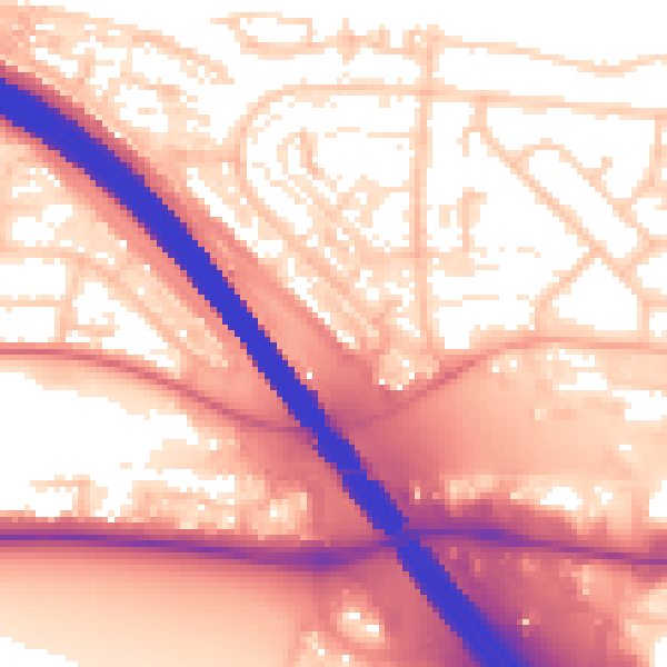 Daytime road noise heatmap for PO6 4LA