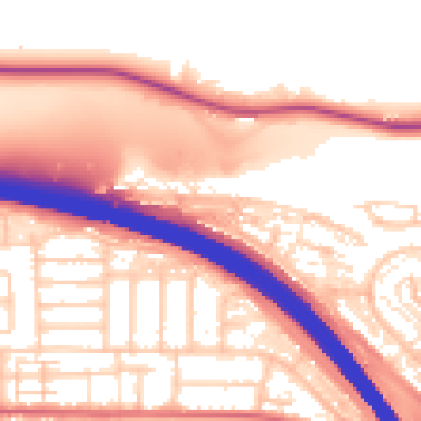 Daytime road noise heatmap for PO6 4LU