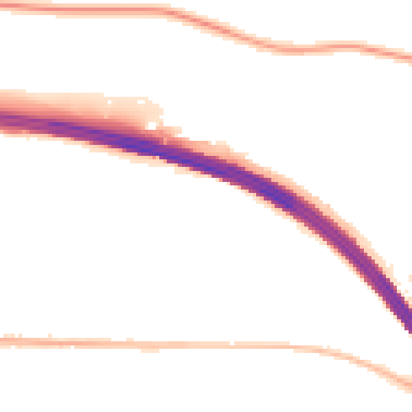 Night-time road noise heatmap for PO6 4PB