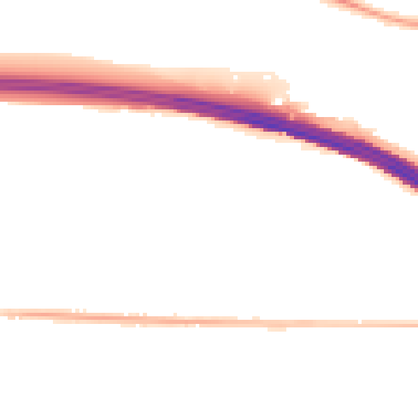 Night-time road noise heatmap for PO6 4PE