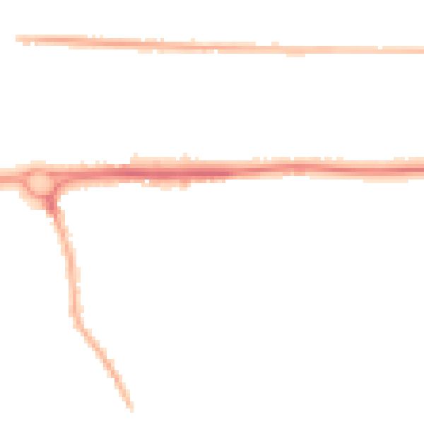 Night-time road noise heatmap for PO6 4QE