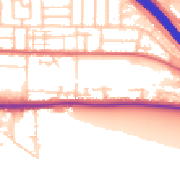 Daytime road noise heatmap for PO6 4RQ