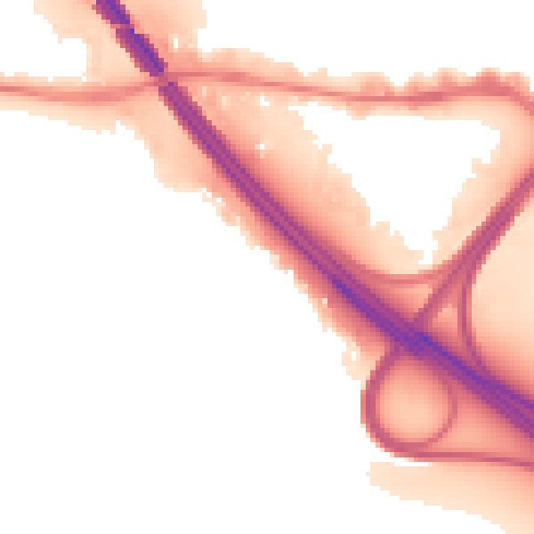 Night-time road noise heatmap for PO6 4SS
