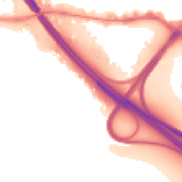 Night-time road noise heatmap for PO6 4SU