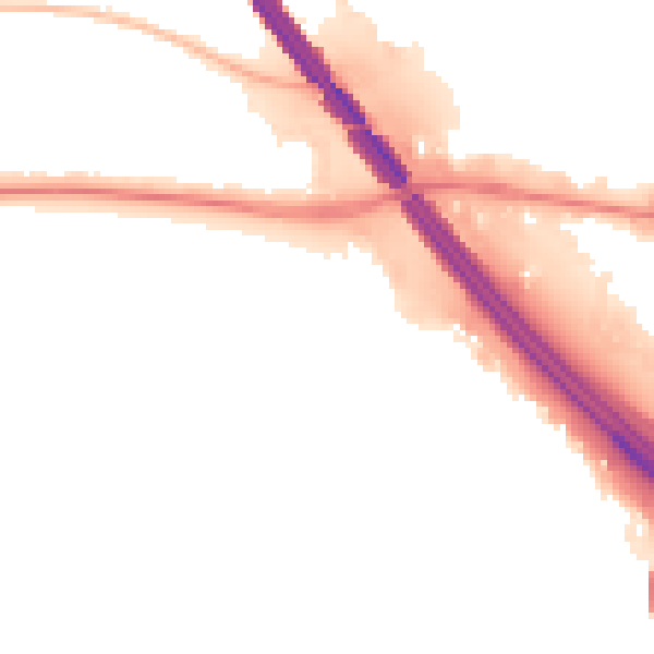 Night-time road noise heatmap for PO6 4SY