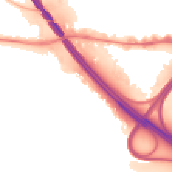 Night-time road noise heatmap for PO6 4TB