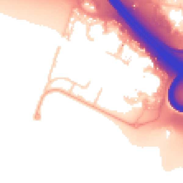 Daytime road noise heatmap for PO6 4TR