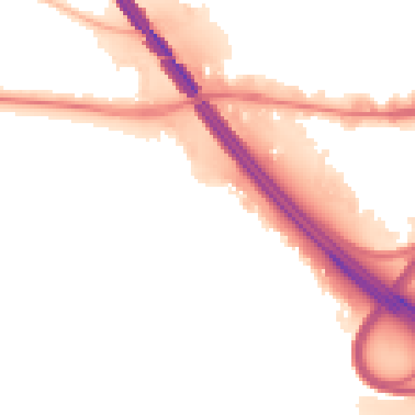 Night-time road noise heatmap for PO6 4TW