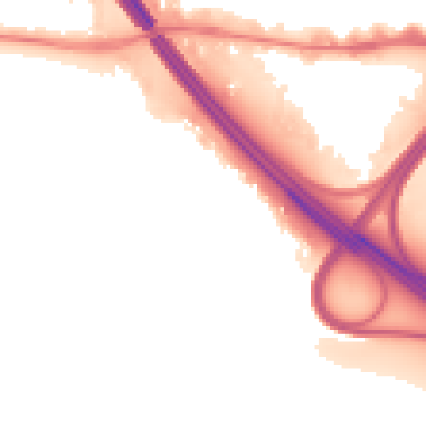 Night-time road noise heatmap for PO6 4UE