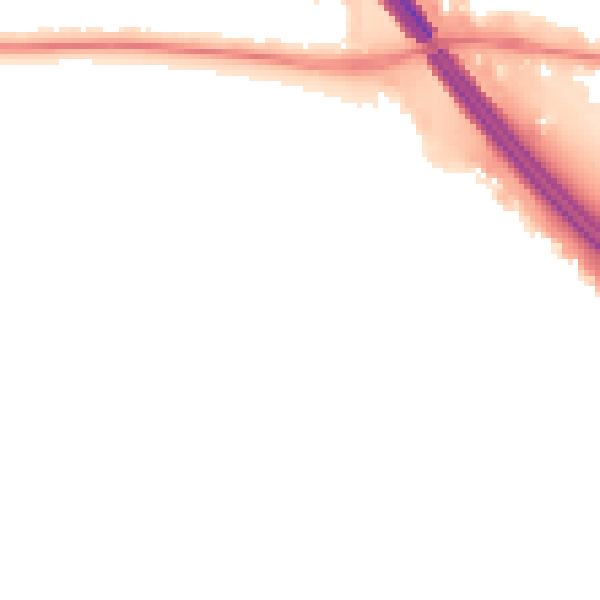 Night-time road noise heatmap for PO6 4UY