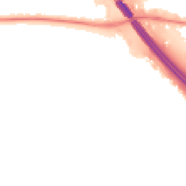 Night-time road noise heatmap for PO6 4UZ