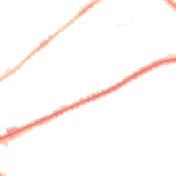 Night-time road noise heatmap for PR1 5XN