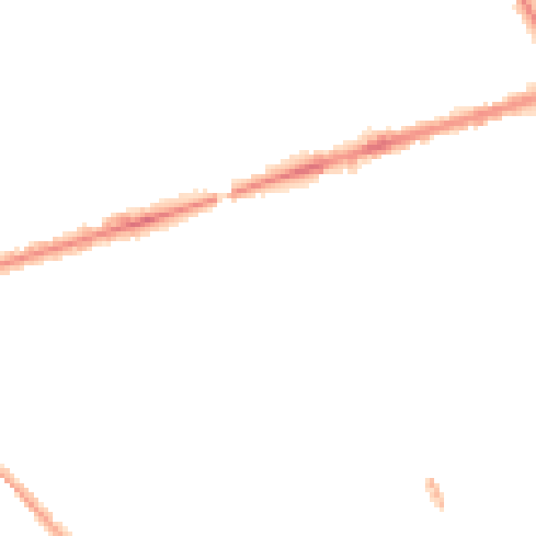 Night-time road noise heatmap for PR1 7QB