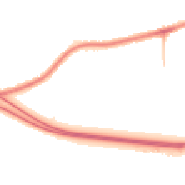Night-time road noise heatmap for PR2 1RD