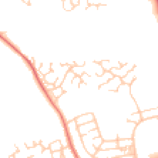 Daytime road noise heatmap for PR2 1RX