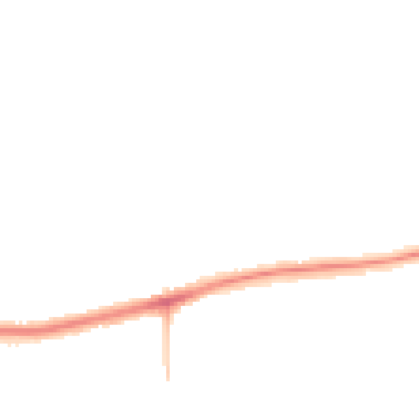 Night-time road noise heatmap for PR2 1UB