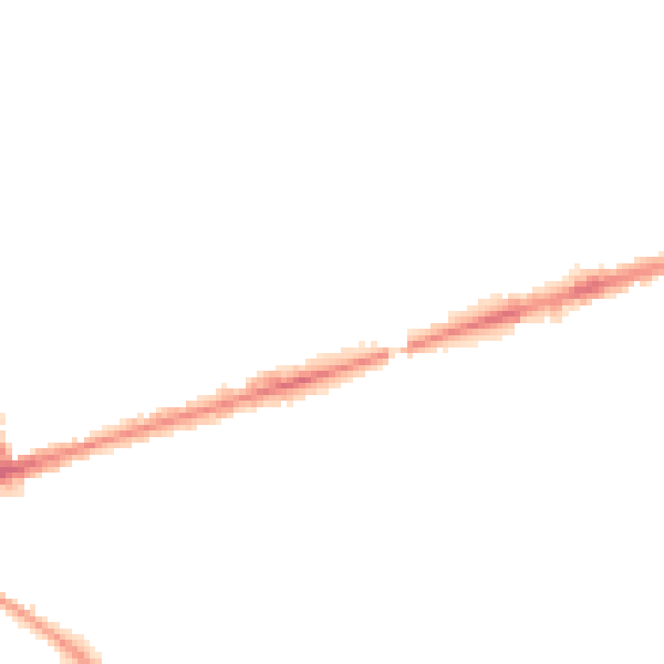 Night-time road noise heatmap for PR2 2HS