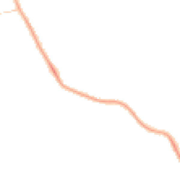 Night-time road noise heatmap for PR2 3TX