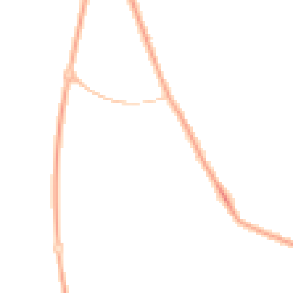 Night-time road noise heatmap for PR2 3YR