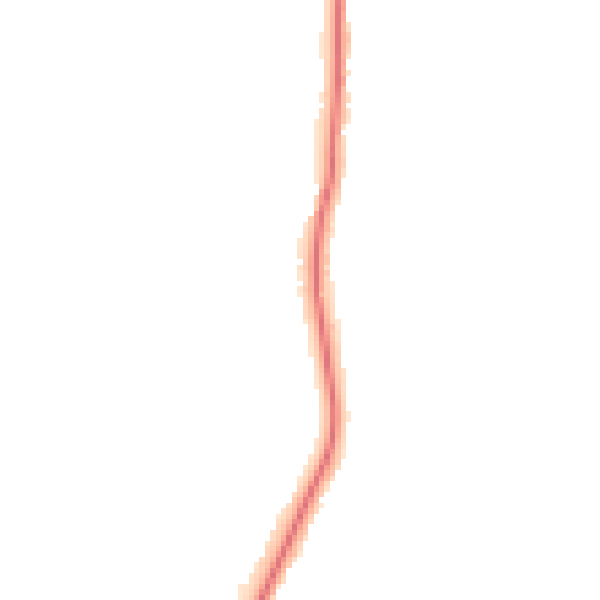Night-time road noise heatmap for PR2 5DR