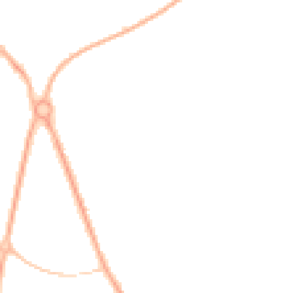 Night-time road noise heatmap for PR2 7DD
