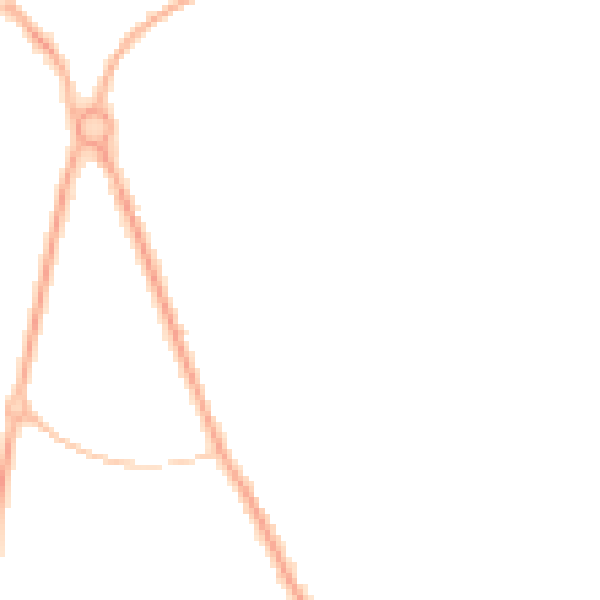 Night-time road noise heatmap for PR2 7DT