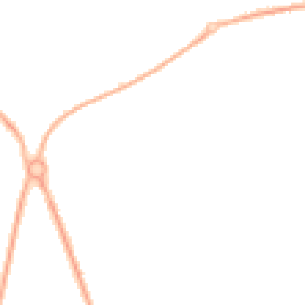 Night-time road noise heatmap for PR2 7EX