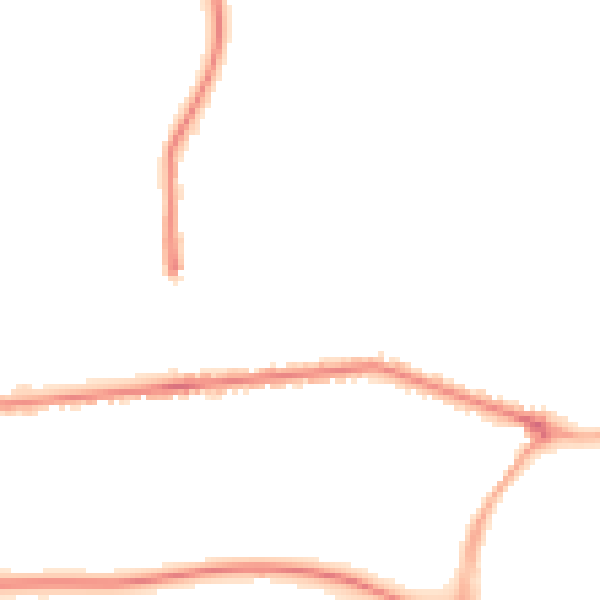Night-time road noise heatmap for PR2 8BU