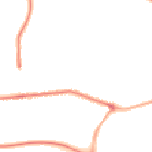 Night-time road noise heatmap for PR2 8DA