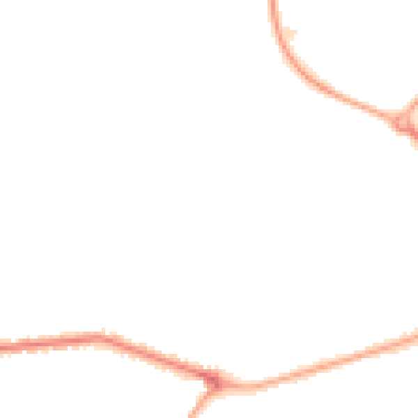 Night-time road noise heatmap for PR2 8DG