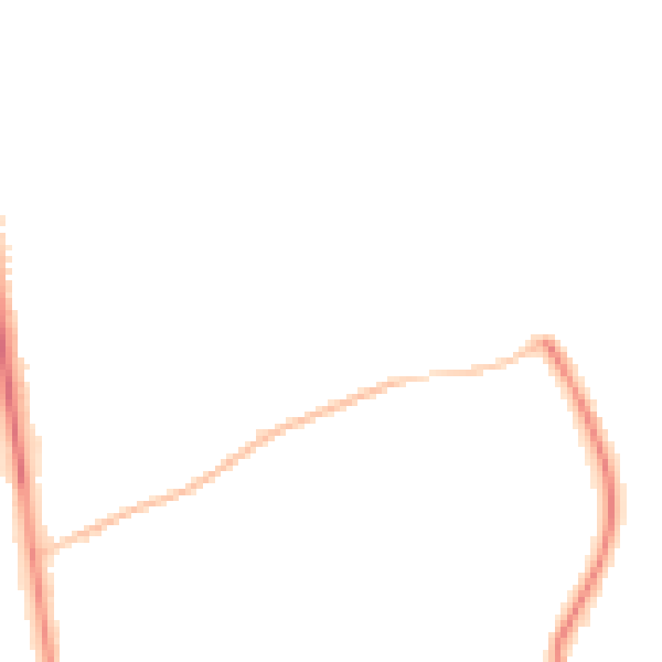 Night-time road noise heatmap for PR2 8PR