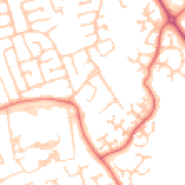 Daytime road noise heatmap for PR2 9FS
