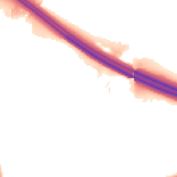 Night-time road noise heatmap for PR2 9LP