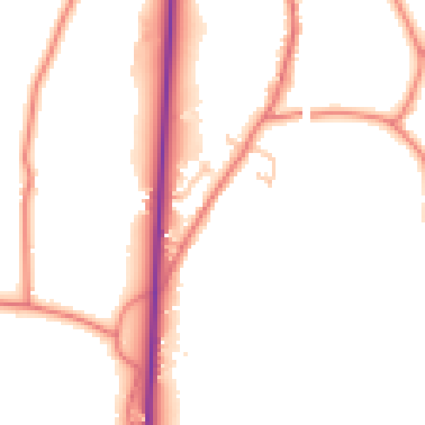 Daytime road noise heatmap for PR3 0AA
