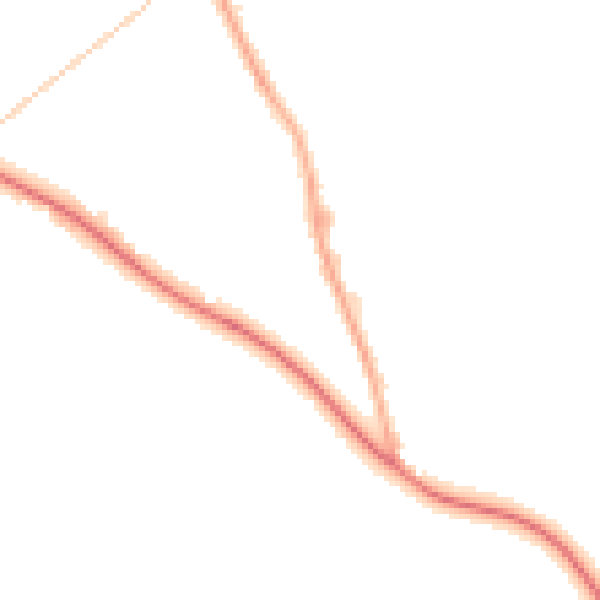 Night-time road noise heatmap for PR3 0FT