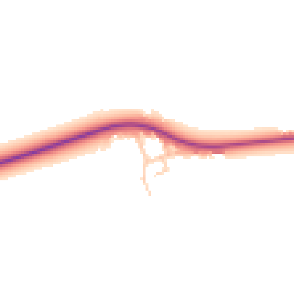 Daytime road noise heatmap for PR3 0HU