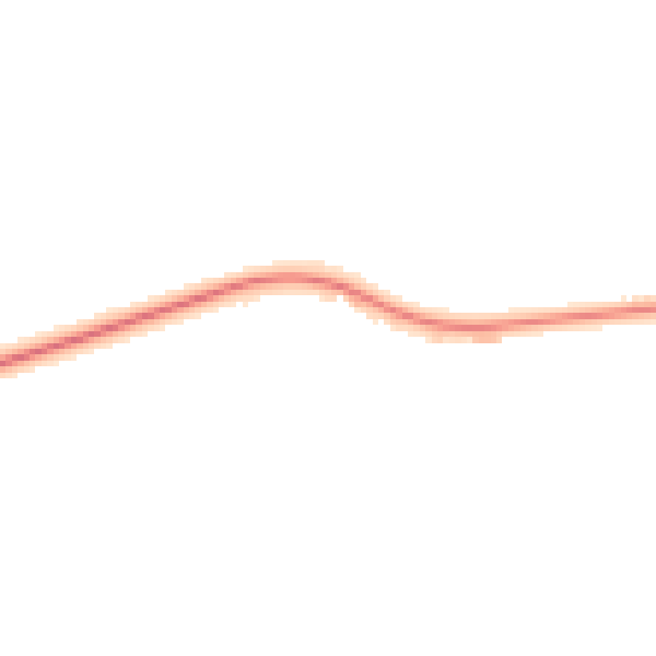 Night-time road noise heatmap for PR3 0HU