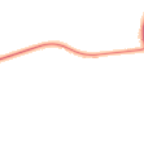 Night-time road noise heatmap for PR3 0HW