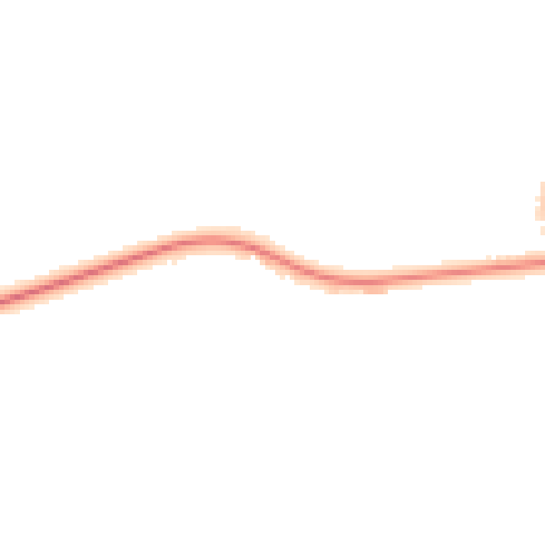 Night-time road noise heatmap for PR3 0LQ