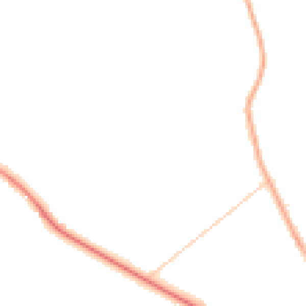 Night-time road noise heatmap for PR3 0NF