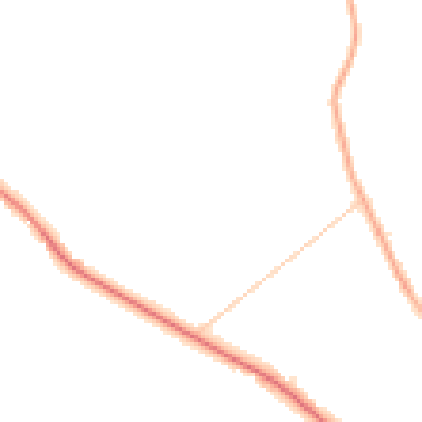 Night-time road noise heatmap for PR3 0NL