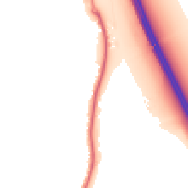 Night-time road noise heatmap for PR3 0RD